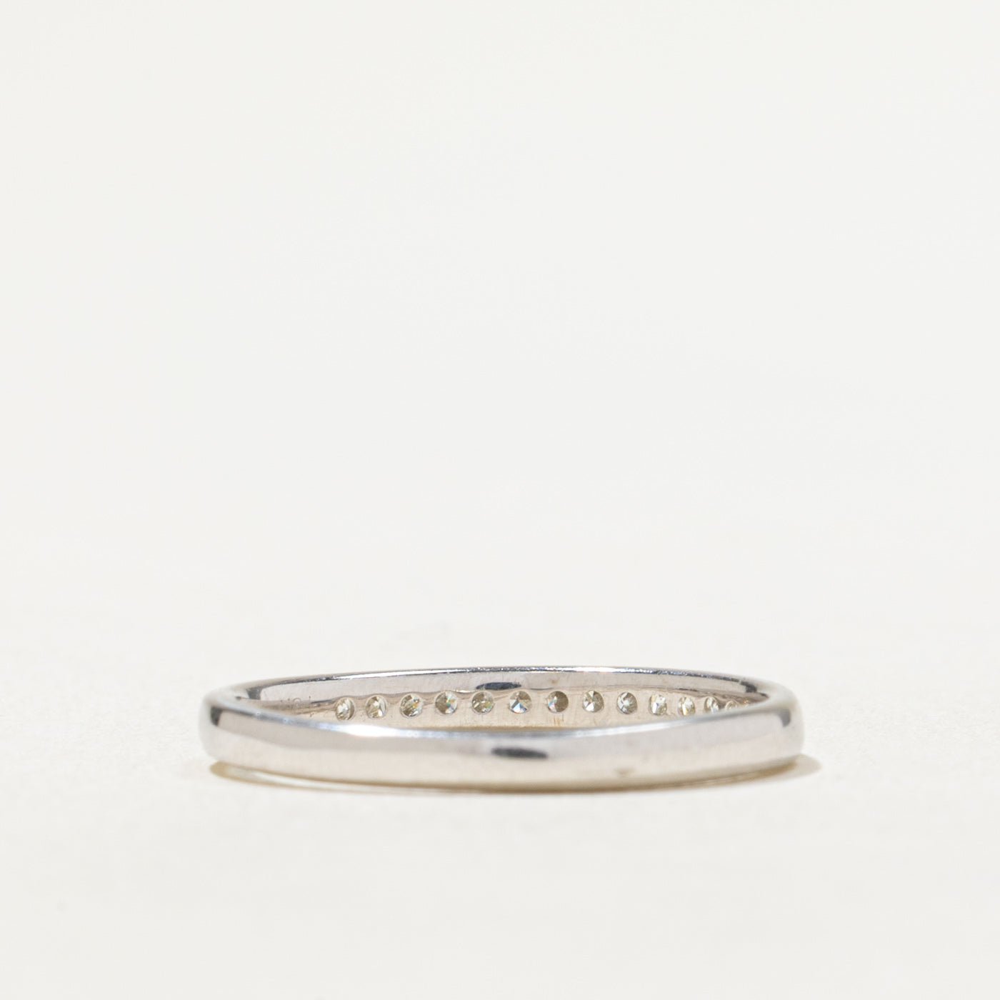 Semi Eternity Princess Cut Diamond Wedding Band Ring - 0.14ctw White Gold Size 6 | Perfect for Anniversary Gifts, Bridal Jewelry & Special Occasions