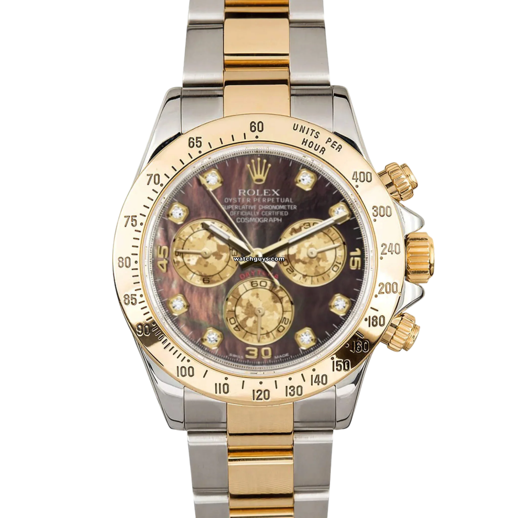 Rolex Daytona 116523 Men's Watch with Mother of Pearl Dial - Luxury Chronograph Timepiece for Business, Gifting & Special Occasions