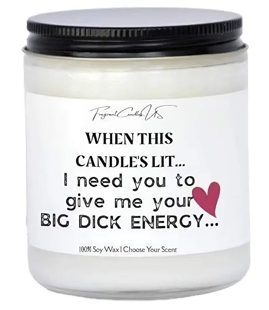 Romantic Valentine's Gifts for Him - Sexy Anniversary & Birthday Presents for Husband or Boyfriend - Funny Adult Gifts & WTF Candles - Perfect for Couples, Date Nights & Spicing Up Your Relationship