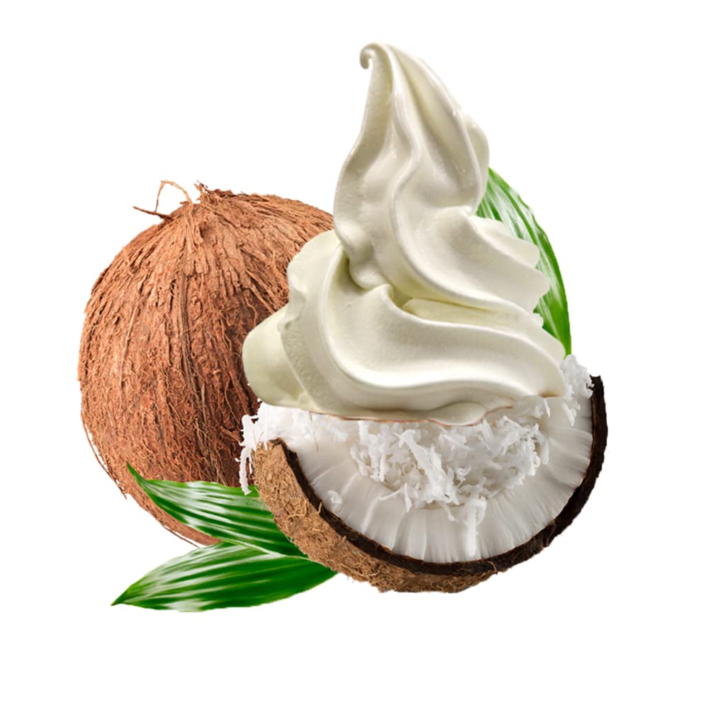 AussieBlends Coconut Vegan Ice Cream Mix - 8-Pack Plant-Based Dessert Powder for Soft Serve, Gelato, Rolled & Liquid Nitrogen Ice Cream | Dairy-Free, Gluten-Free | Perfect for Home Kitchens, Cafes & Ice Cream Shops
