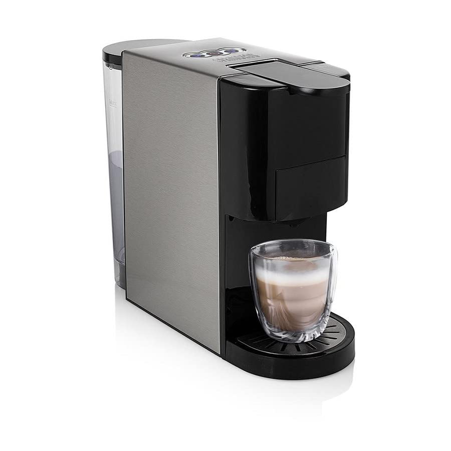 Princess 249450 Black Capsule Coffee Maker - Compact & Easy to Use for Home, Office, or Travel