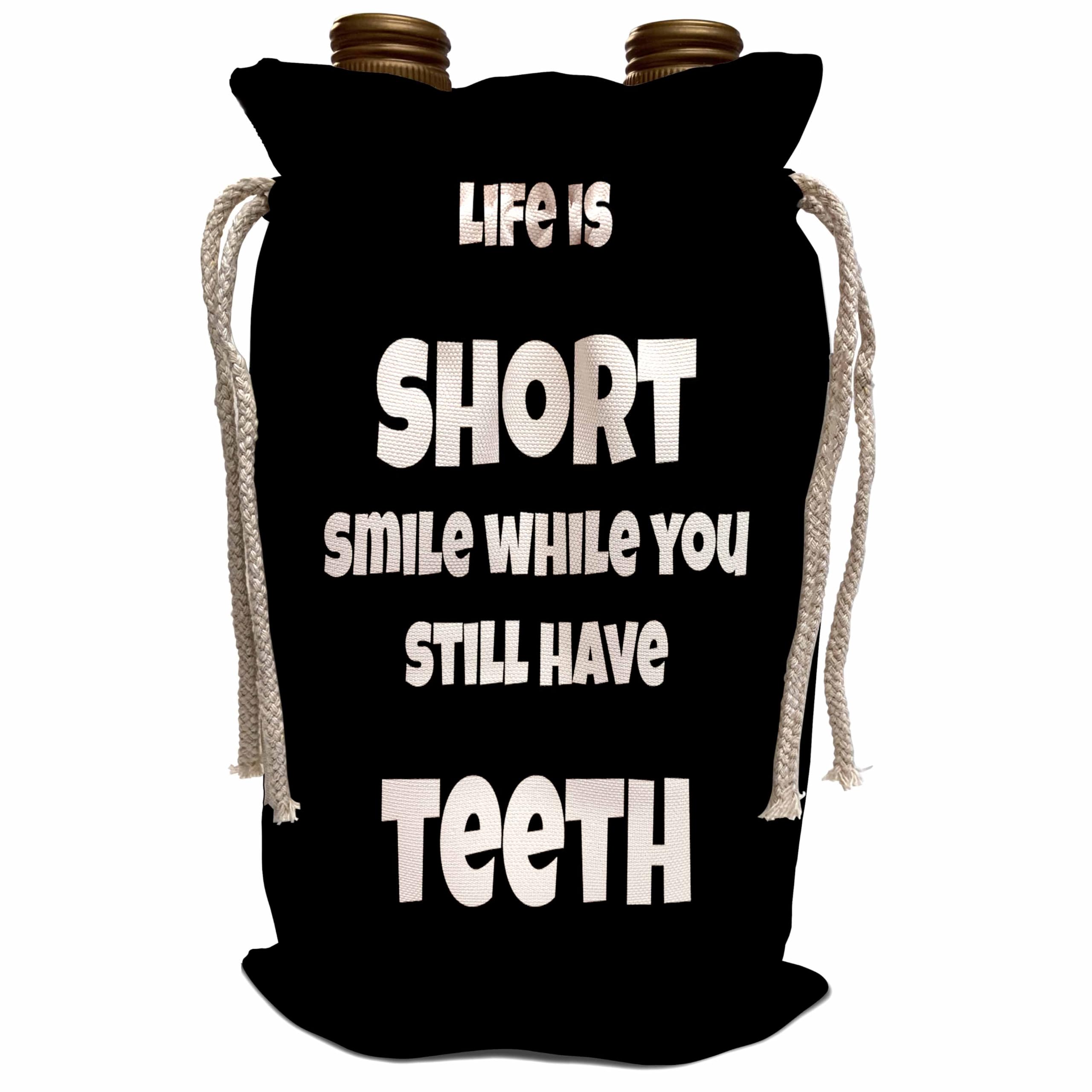 3D Rose Funny Wine Tote Bag - 