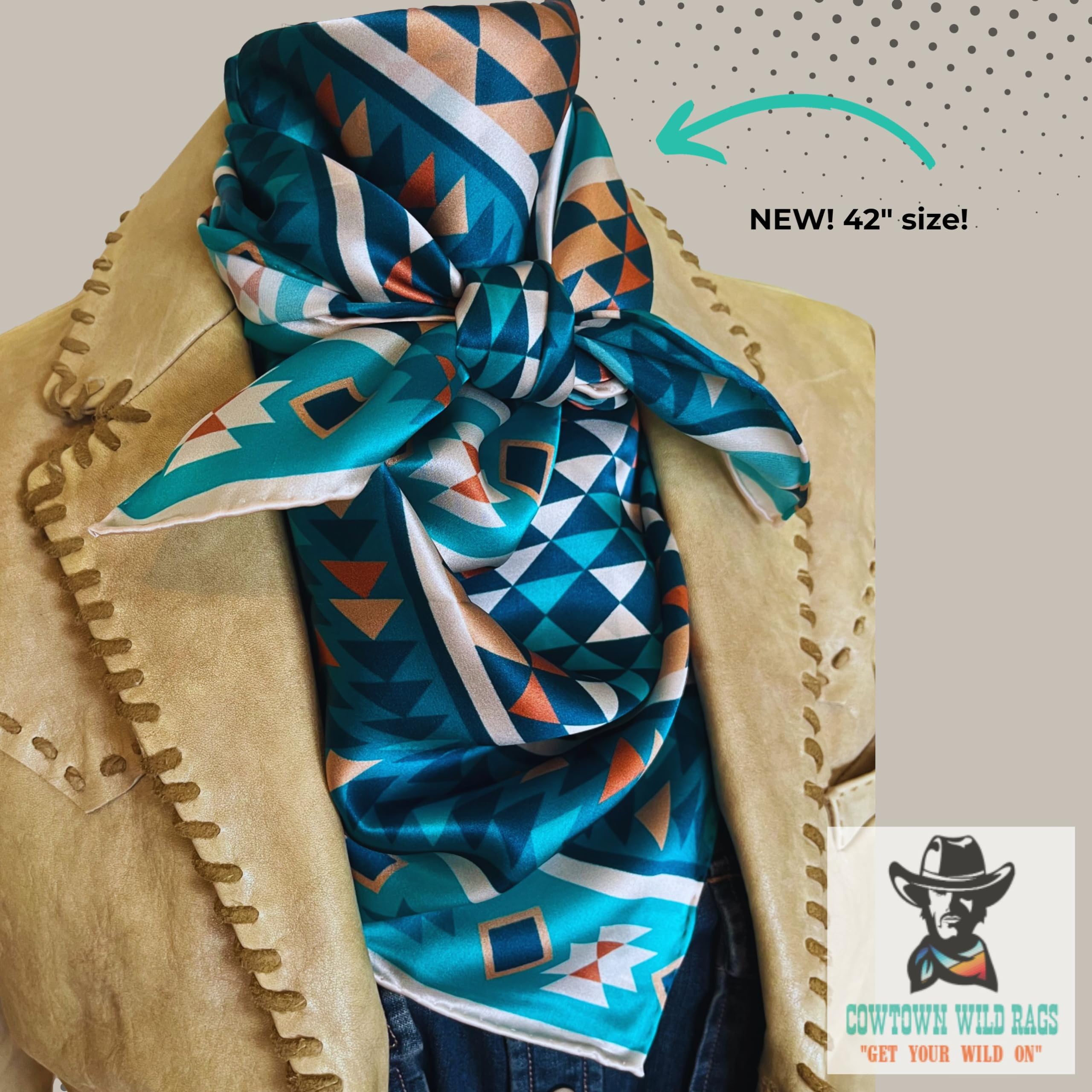 Premium 100% Silk Wild Rags Scarf for Men & Women - Western Cowboy Bandana Neckerchief Fashion Accessory | Perfect for Rodeo, Horse Riding & Outdoor Adventures