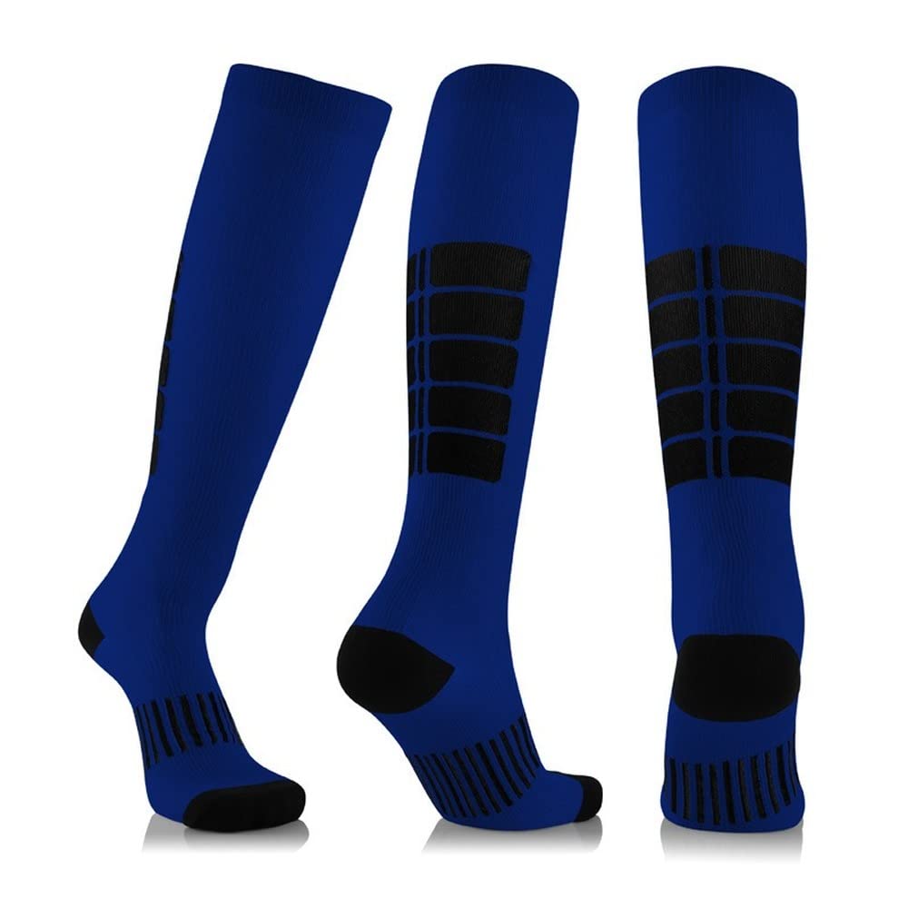 Nigeiyeme 15-25mmHg Compression Socks for Men & Women - Athletic Support Socks for Running, Travel & Work - Black Medical Grade Anti-Fatigue Legwear for Sports & Daily Use
