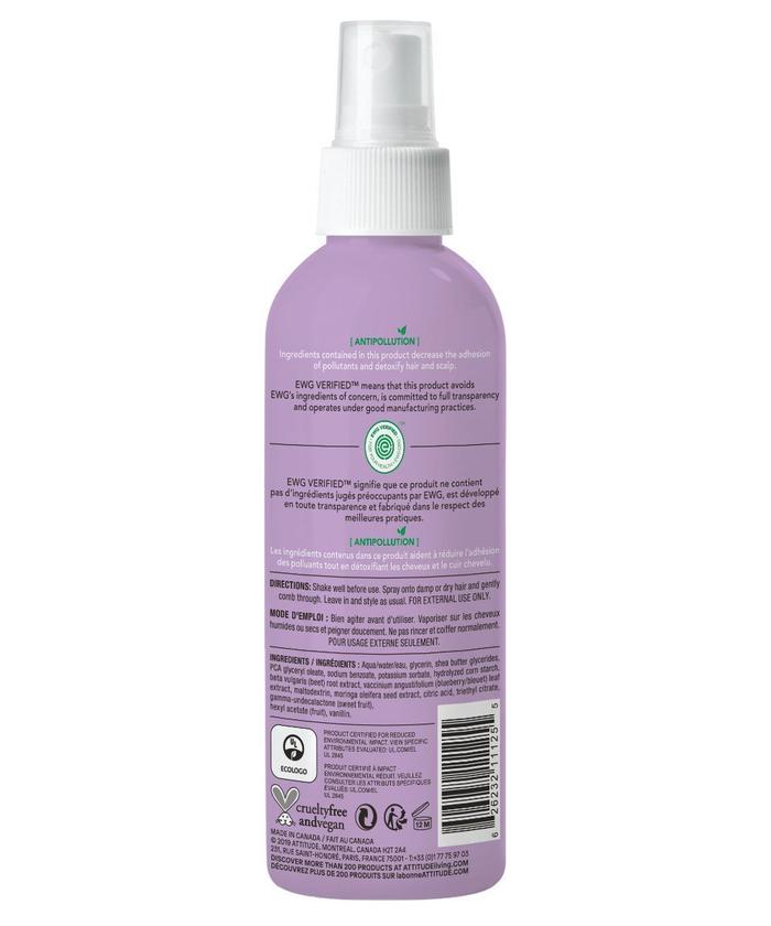 Attitude Kids Detangler Spray - Natural & Gentle Hair Detangling Solution for Children | Safe for Daily Use, Perfect for Home & Travel
