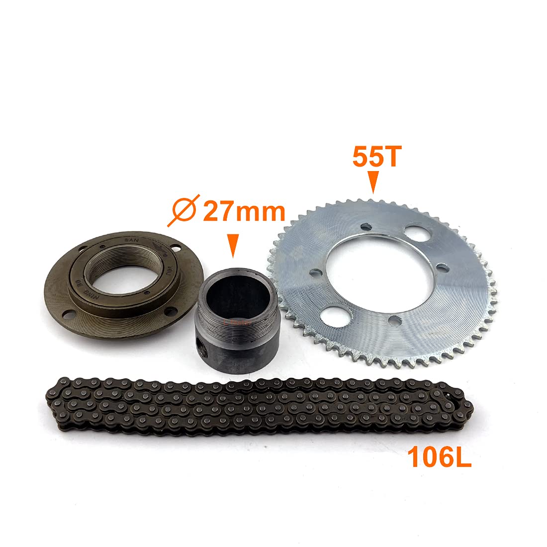 L-faster 24V/36V 350W Electric Mini Bike Motor Kit - No Teeth Flywheel, 25H Chain Sprocket, Speed Control Handle & Power Lock Switch - Perfect for DIY E-Bike Conversions, Kids Electric Bikes & Mini Motorcycles