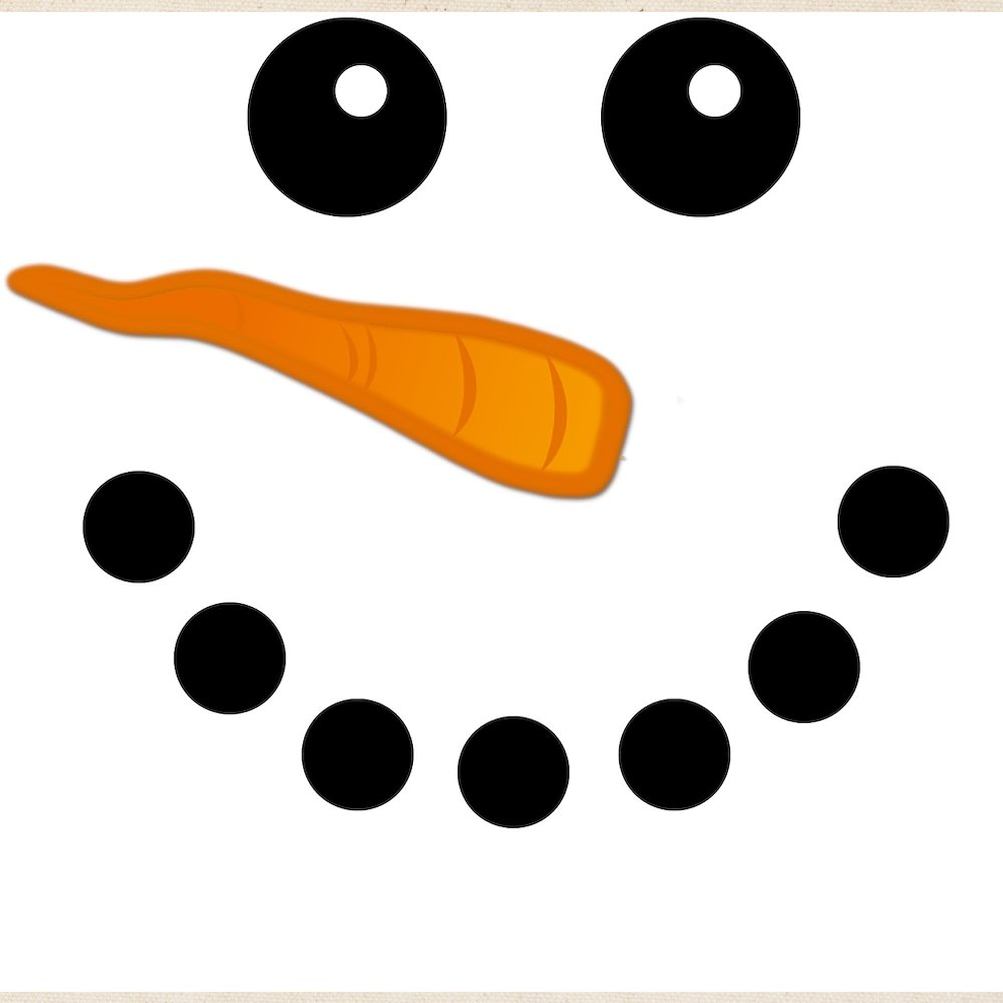 Snowman Face Tote Bag - Natural Canvas Reusable Shopping Bag for Groceries, Beach & Holiday Gifts | Eco-Friendly Christmas Gift Idea