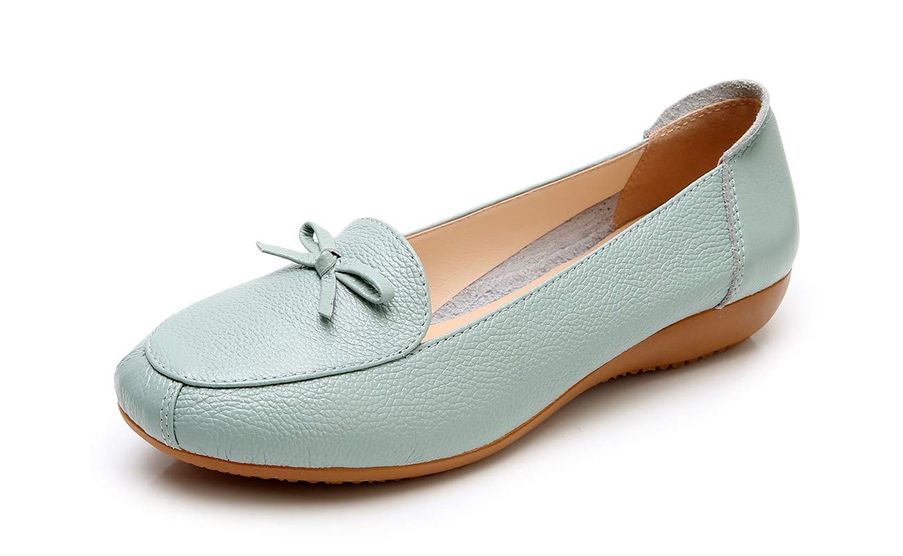 VenusCelia Women's Fashion Bowknot Ballet Flats - Comfortable Wide Width Flat Shoes for Work, Office & Casual Wear