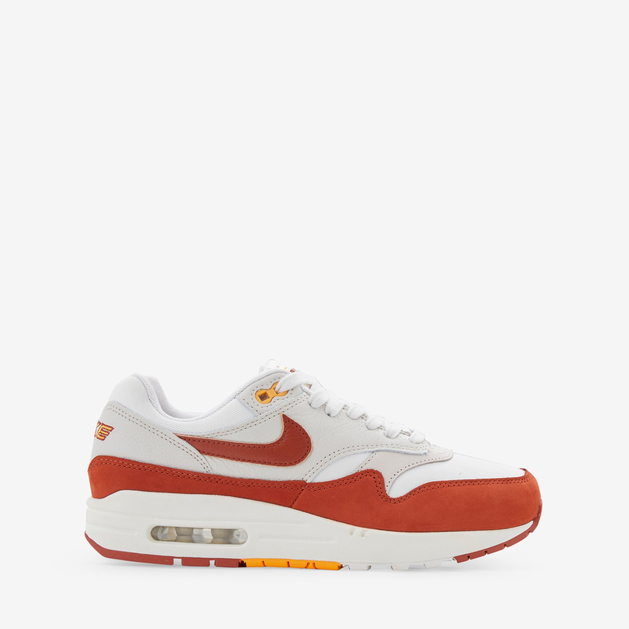 Nike Women's Air Max 1 LX Sneakers in Sail/Rugged Orange/Lt Orewood Brown - Comfortable Running Shoes for Women, Perfect for Jogging, Gym & Casual Wear