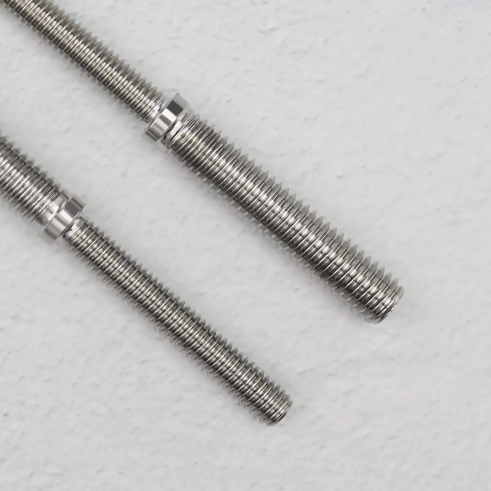 Stainless Steel M6-M8 Threaded Stud Bolts - 2Pcs for Structural Columns Fastening