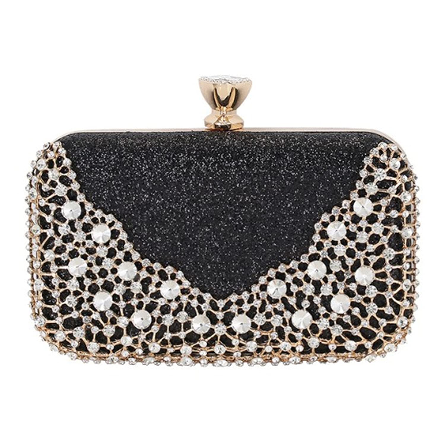 Sparkly Rhinestone Clutch Purse for Women - Evening Party & Wedding Accessory