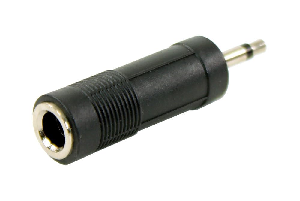 Female to Mini Male Adapter - Plugger Mono Jack for Audio Devices