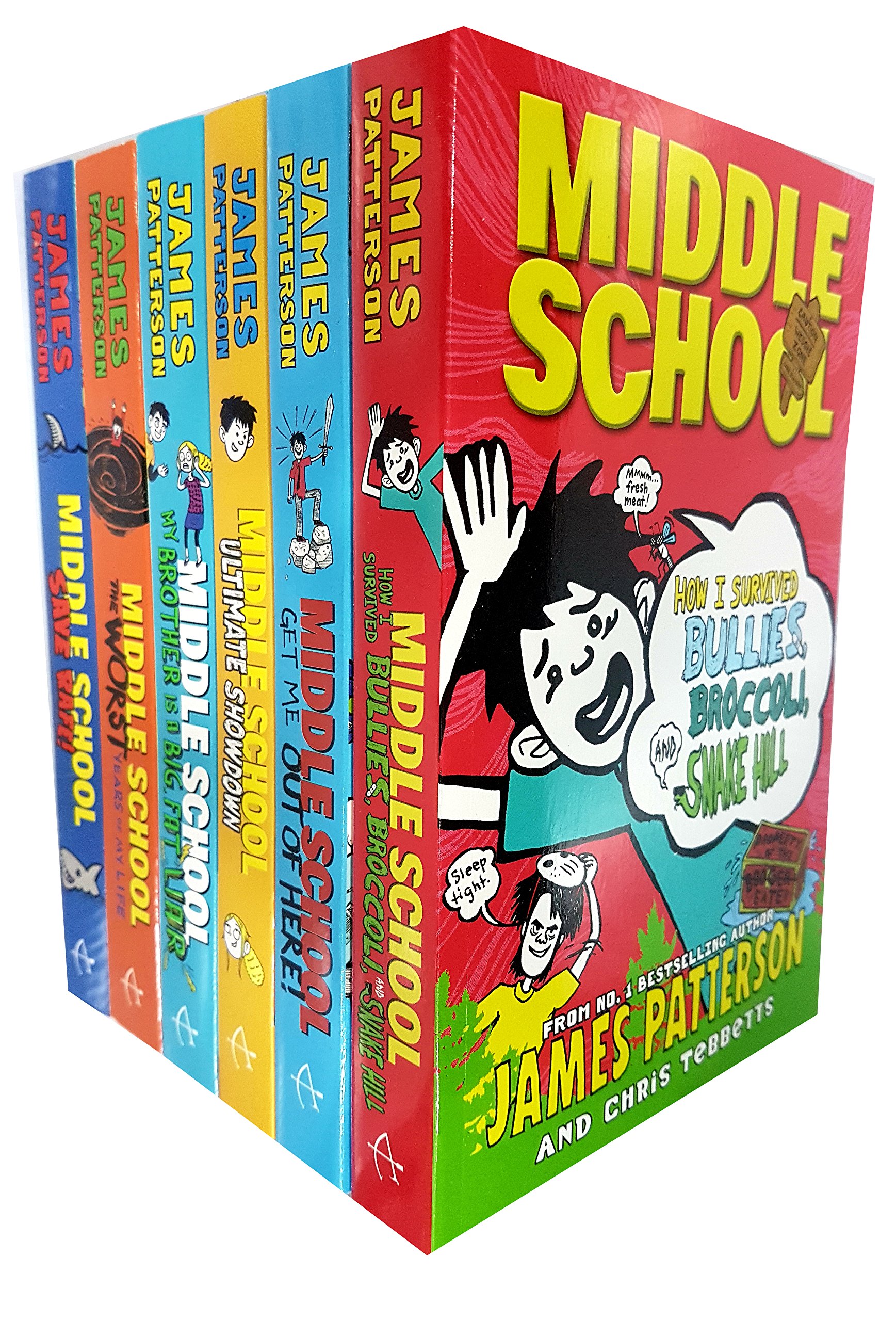 Patterson James Middle School 6 Books Collection Pack Set - Complete Book Series for Teens & Young Readers - Perfect for Classroom, Homeschooling & Summer Reading