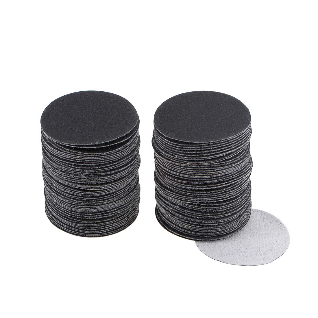uxcell 2-Inch Hook and Loop Sanding Discs - 100 Pcs Wet/Dry Silicon Carbide 320 Grit Sandpaper for Wood, Metal & Auto Polishing - Perfect for DIY Projects & Professional Use