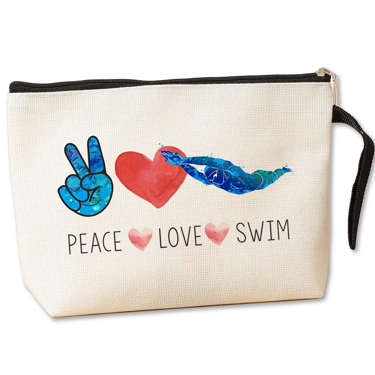 **Waterproof Swim Bag for Women & Teens - Large Cosmetic & Toiletry Organizer - Perfect Swim Coach Gifts, Team Gifts, Birthday & Graduation Presents - Ideal for Pool, Beach & Travel**