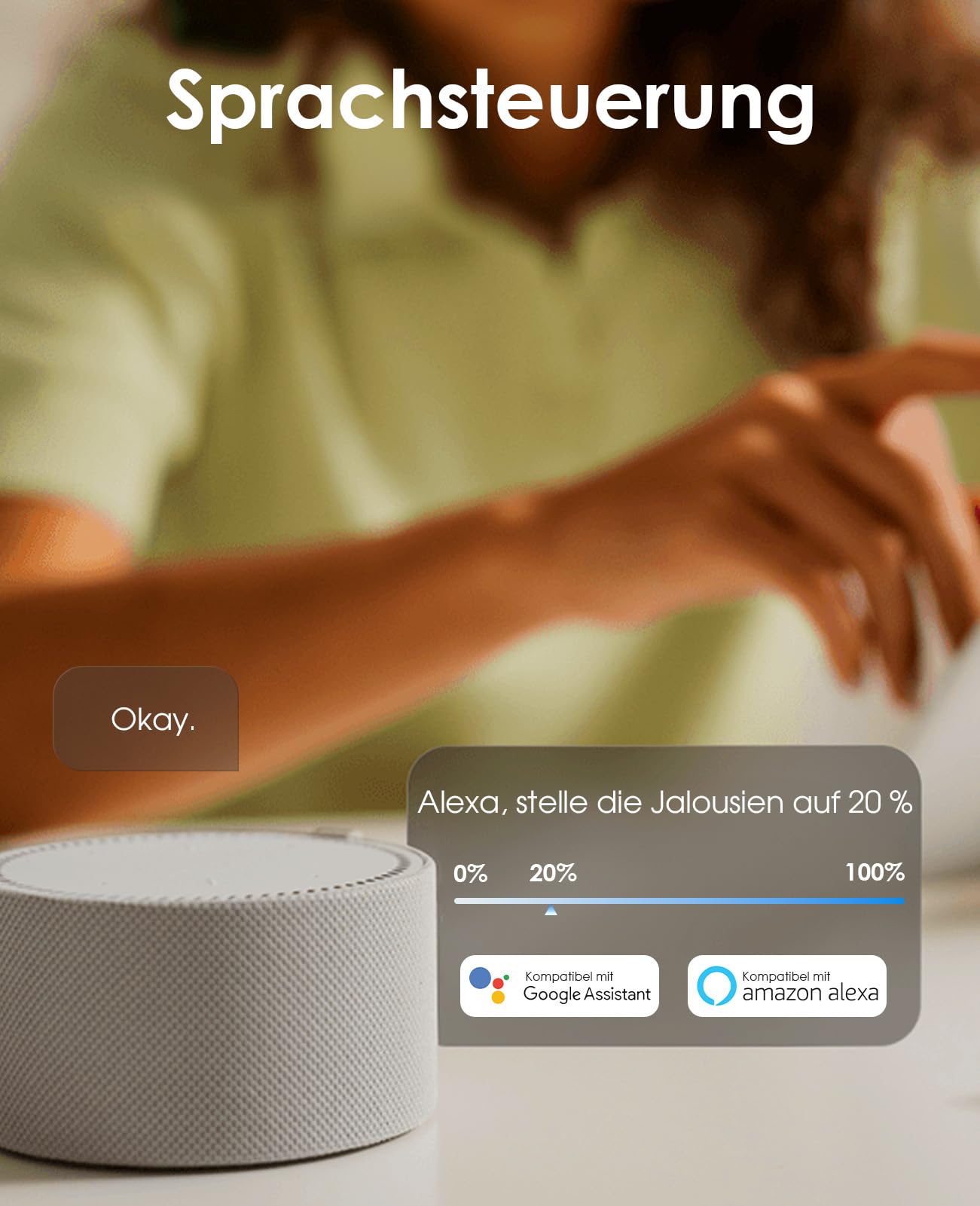 Smart WiFi Roller Shutter Switch with Percentage Function - Alexa/Google Home/Smart Life Compatible - Voice Control & Timer for Smart Blinds - No Neutral Wire Required - Perfect for Home Automation & Smart Window Coverings