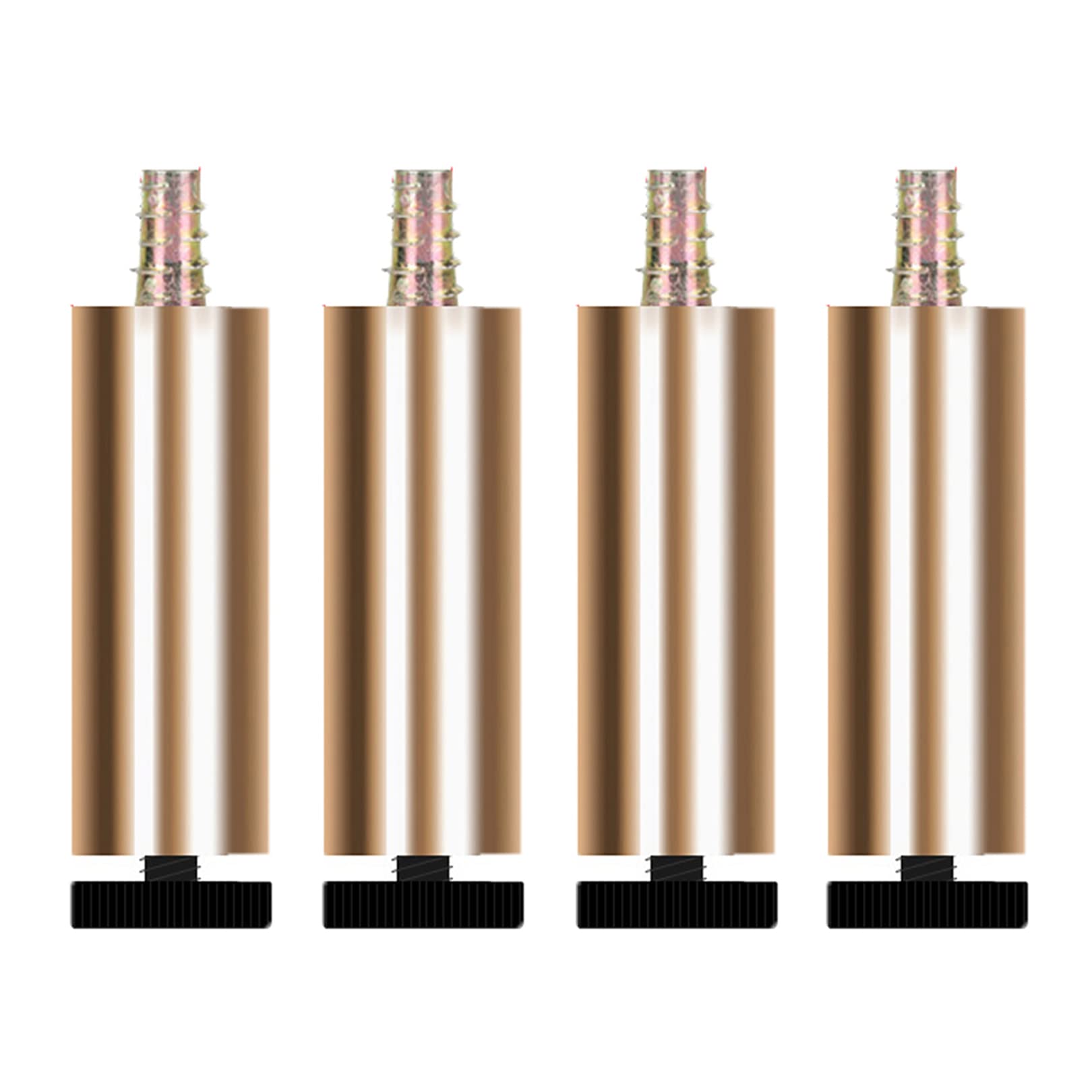 CHEWYNP Adjustable Furniture Legs - 4 Pack 15cm Gold Aluminum Alloy Replacement Feet for Sofa, Couch, Table, Desk & Cabinet - Heavy Duty Metal Risers for Home Office & Living Room Furniture