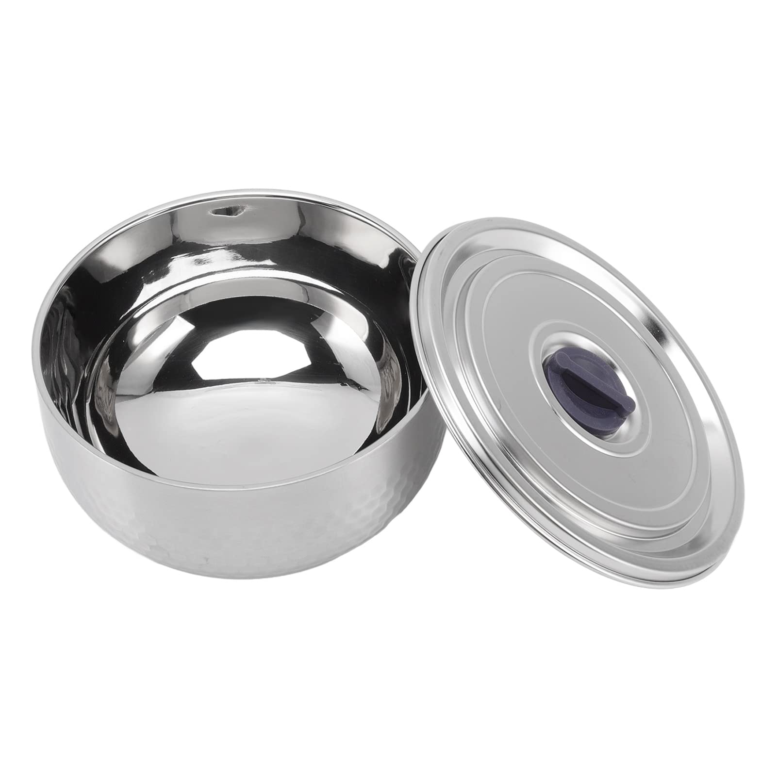 Premium Stainless Steel Soup Bowl with Double-Layer Thermal Insulation - Heat-Resistant Kitchenware for Hot Soups & Stews (Auspicious Design) | Perfect for Home Dining, Camping & Office Lunch