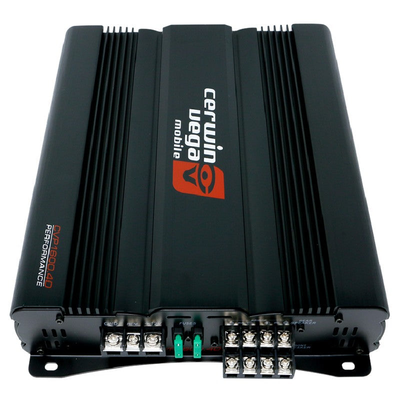 Cerwin Vega CVP1600.4D 4-Channel Class D Car Amplifier 800W RMS Power - Refurbished - Perfect for Car Audio Systems & Bass Boost Upgrades