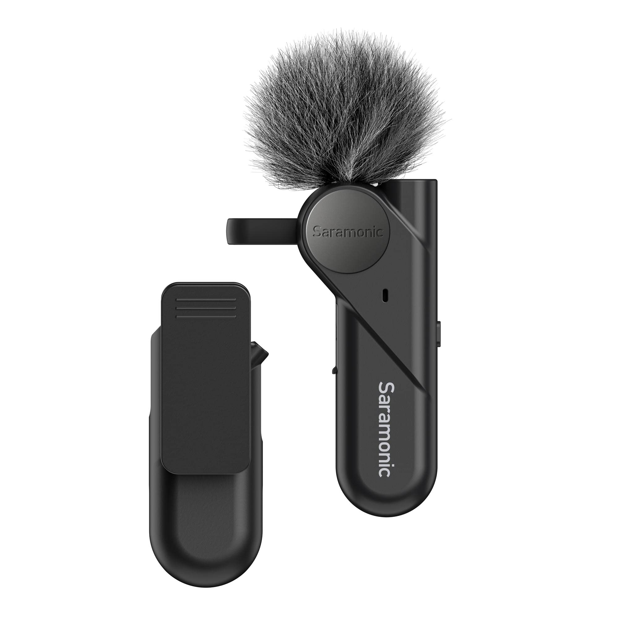 Saramonic BTW Wireless Bluetooth Clip-On Microphone with 3.5mm Headphone Jack & Noise Cancelling - Compatible with Computer, Smartphone, Tablet, Laptop - Perfect for Podcasting, Streaming, Video Conferencing & Online Meetings (Black)
