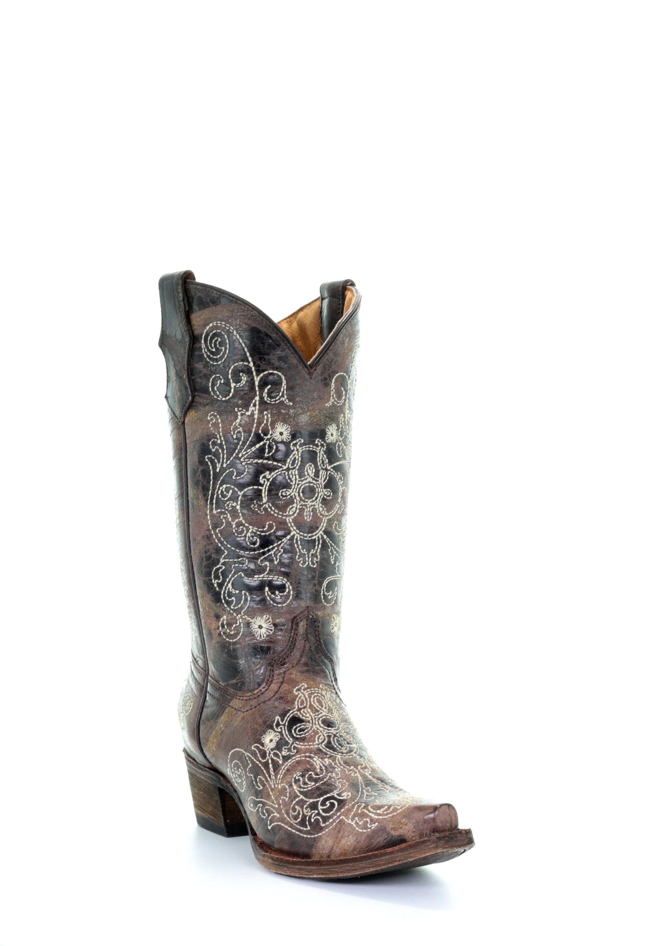 A1119 T Boot Corral - Black/Bone 02 - Western Boot Storage Organizer for Entryway, Closet & Mudroom Organization