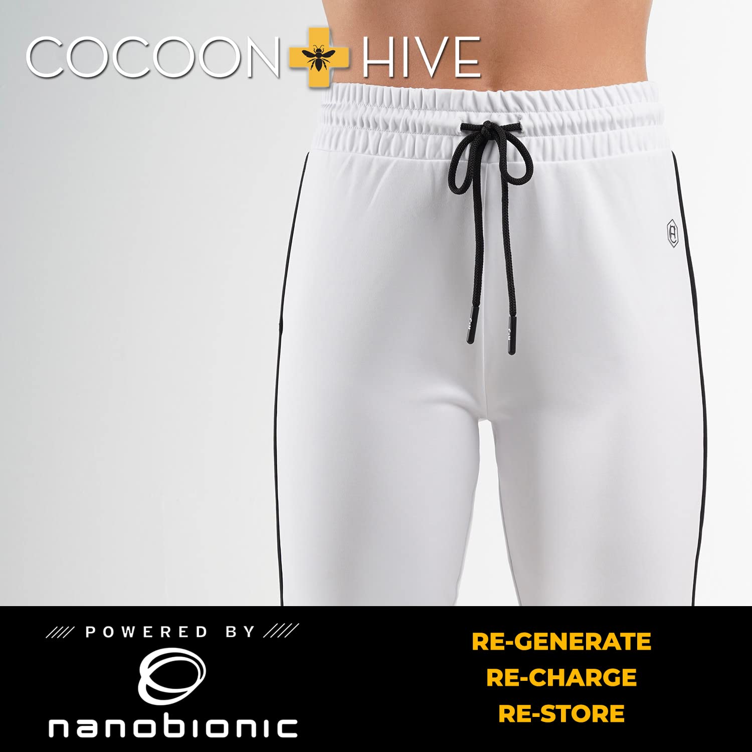 LIVBionic Women's Butterfly Cropped Leggings - Nanobionic Technology for Enhanced Performance & Recovery | Perfect for Yoga, Running & Workouts