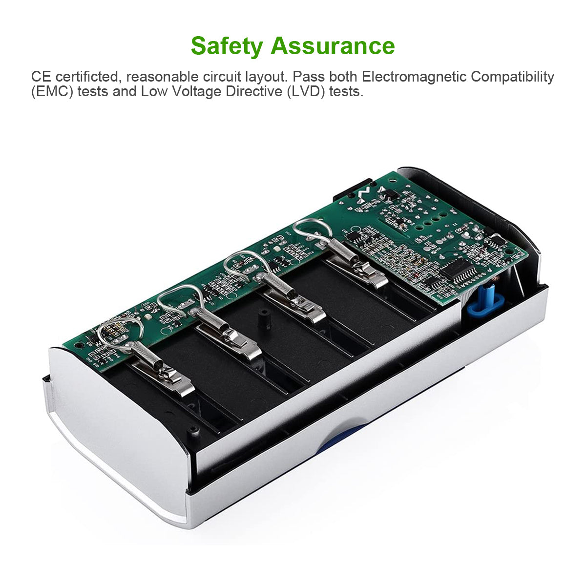EBL 906 LCD Smart Battery Charger for C & D Rechargeable Batteries - Fast Charging with Digital Display - Perfect for Toys, Flashlights, and Home Electronics