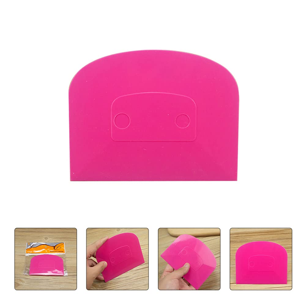 DOITOOL 10-Piece Cake Decorating Tool Set - Dough Scraper, Icing Smoother, Bread & Pizza Spatula for Baking, Cake Side Decorating - Perfect for Home Bakers & Professional Chefs (Rosy Size S)