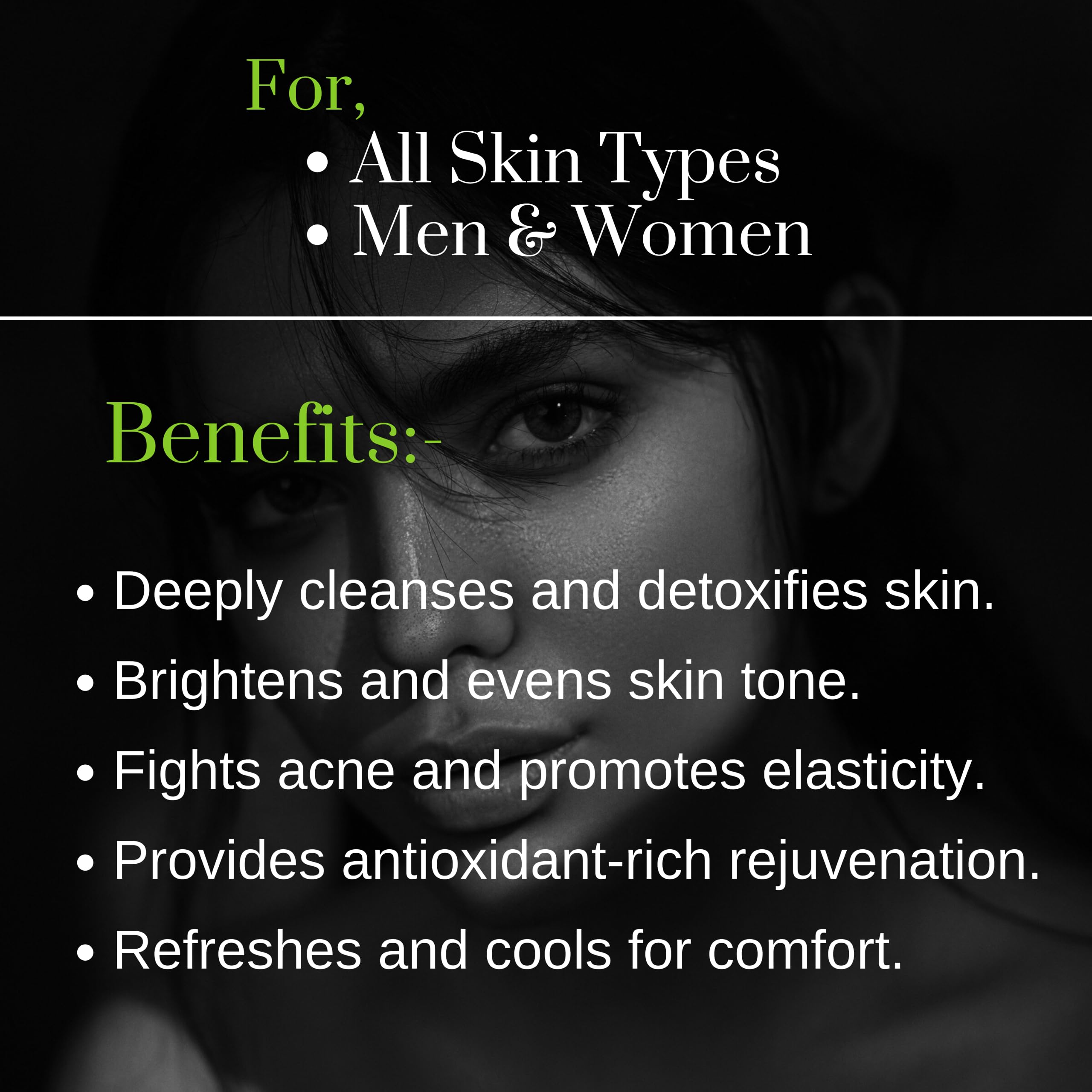 Charcoal Face Wash for Oily Skin - Deep Cleansing, Tan Removal & Anti-Pollution - Green Tea & Menthol Infused - 100ml - Suitable for Men & Women - Perfect for Daily Skincare Routine & Post-Workout Refreshment