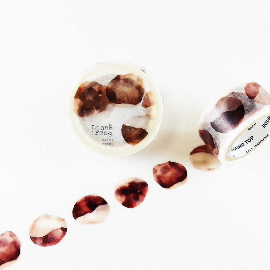 Brown Seeds Washi Tape - Decorative Japanese Paper Tape for Scrapbooking, Journaling, DIY Crafts - Perfect for Bullet Journals, Gift Wrapping & Home Decor