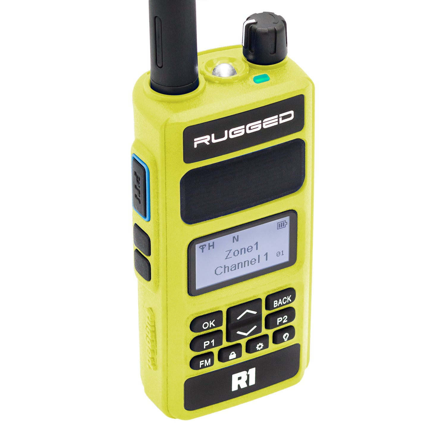 Rugged R1 Business Band Two-Way Handheld Radio - Digital & Analog Walkie Talkie for Construction, Warehouse & Outdoor Adventures