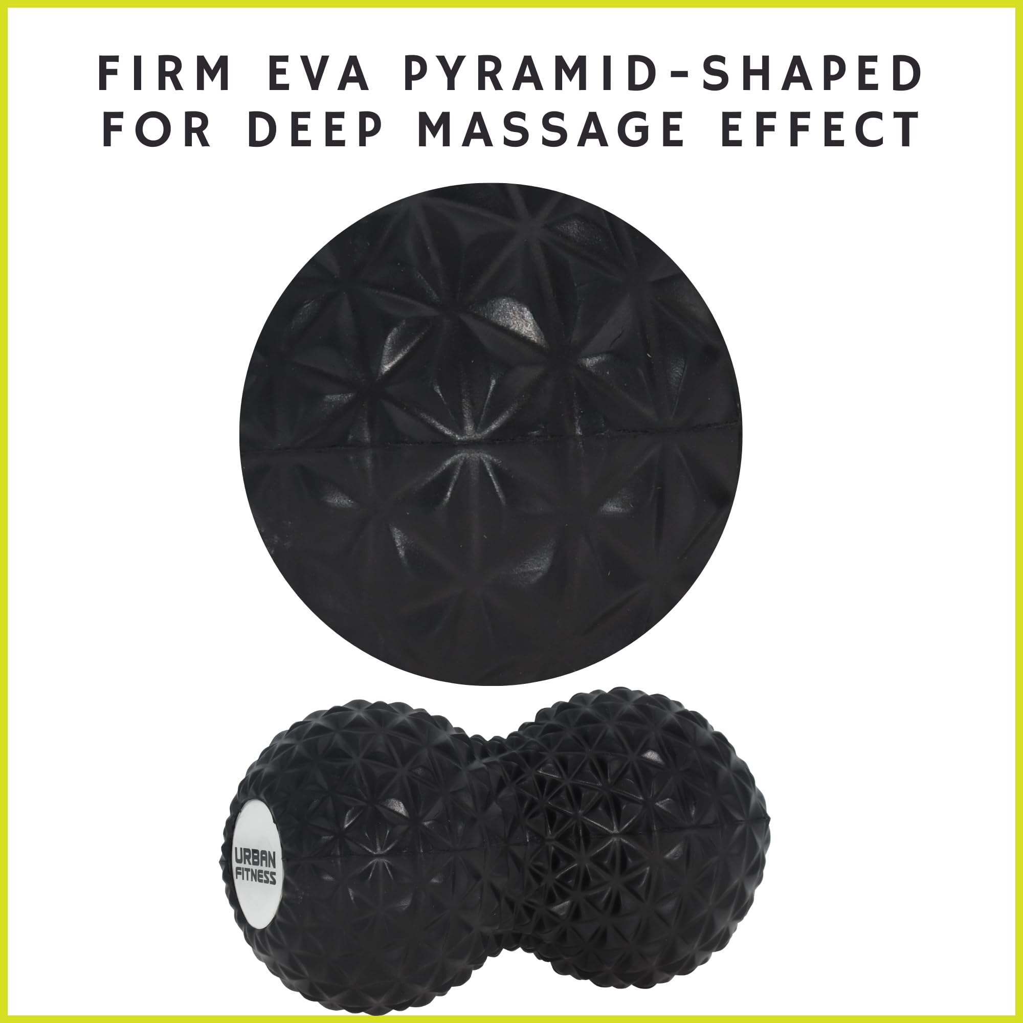 Premium EVA Peanut Massage Roller for Home Gym & Physical Therapy - Relieve Muscle Pain & Improve Recovery for Athletes & Fitness Enthusiasts
