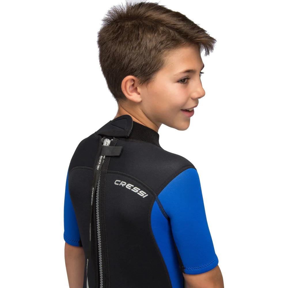 Cressi Med X Shorty 2.5mm Kids Wetsuit for Boys - Perfect for Swimming, Snorkeling & Water Sports