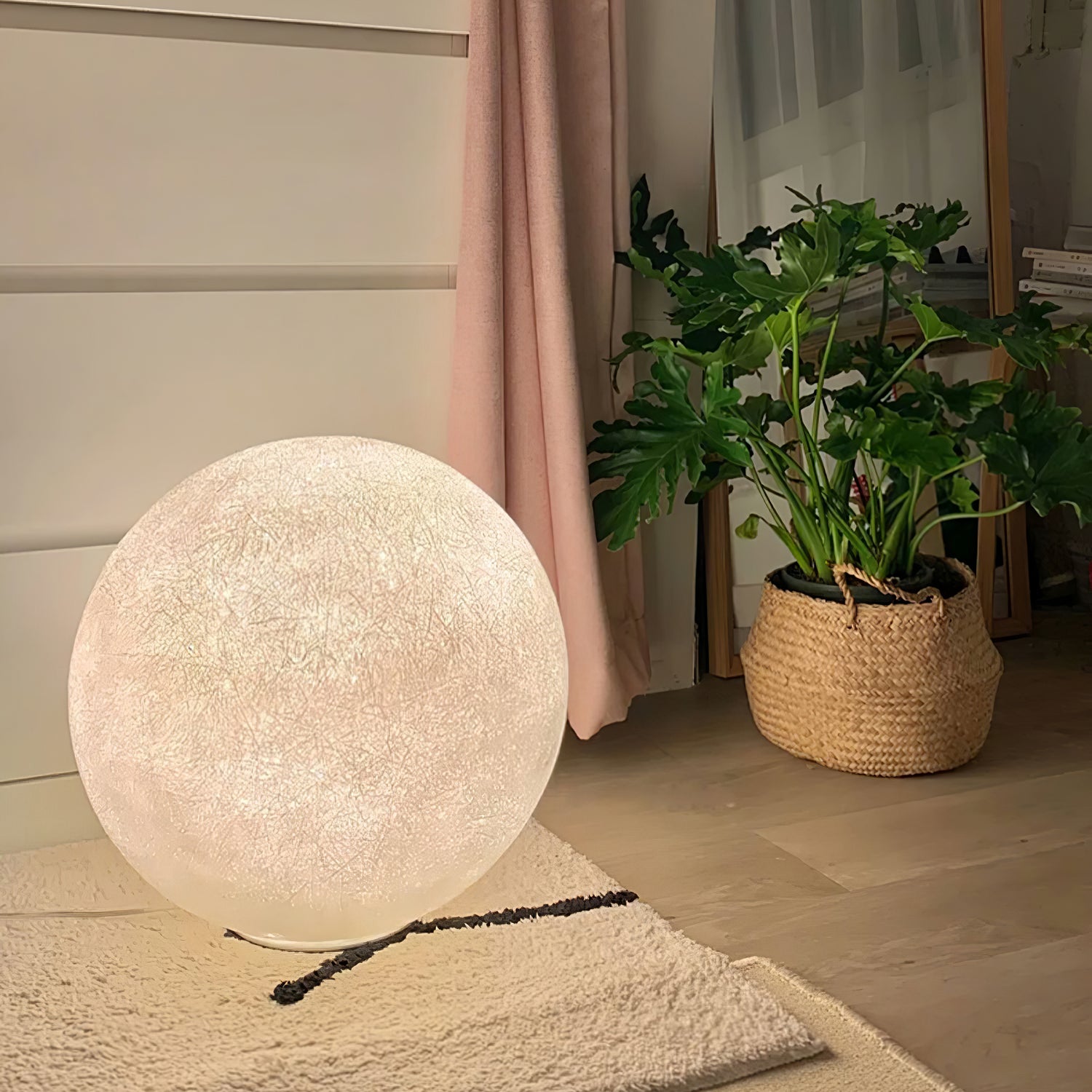 Moon Table Lamp - Modern LED Night Light for Bedroom, Nursery, Living Room | Soft Glow & Energy Efficient | Perfect for Reading, Relaxing & Decor