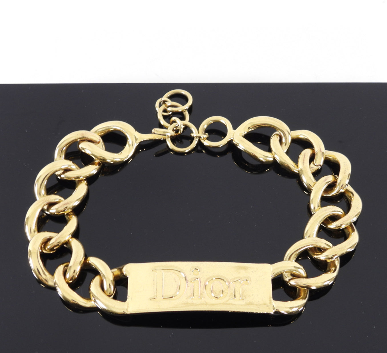 Vintage Dior by John Galliano 2002 ID Nameplate Logo Choker Necklace - Perfect for 90s Retro Fashion & Y2K Style Outfits