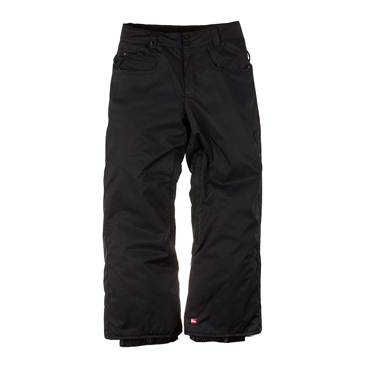 Quiksilver Drizzle Youth Boys Insulated Snowboard Pants for Kids - Waterproof Winter Snow Pants, Black, Medium - Perfect for Skiing, Snowboarding & Cold Weather Outdoor Activities