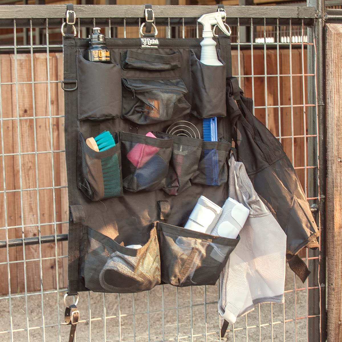 Cashel Stall Organizer - Premium Horse Tack Storage & Grooming Supply Organizer for Stable, Barn, or Trailer - Perfect for Brushes, Combs, Halters & More