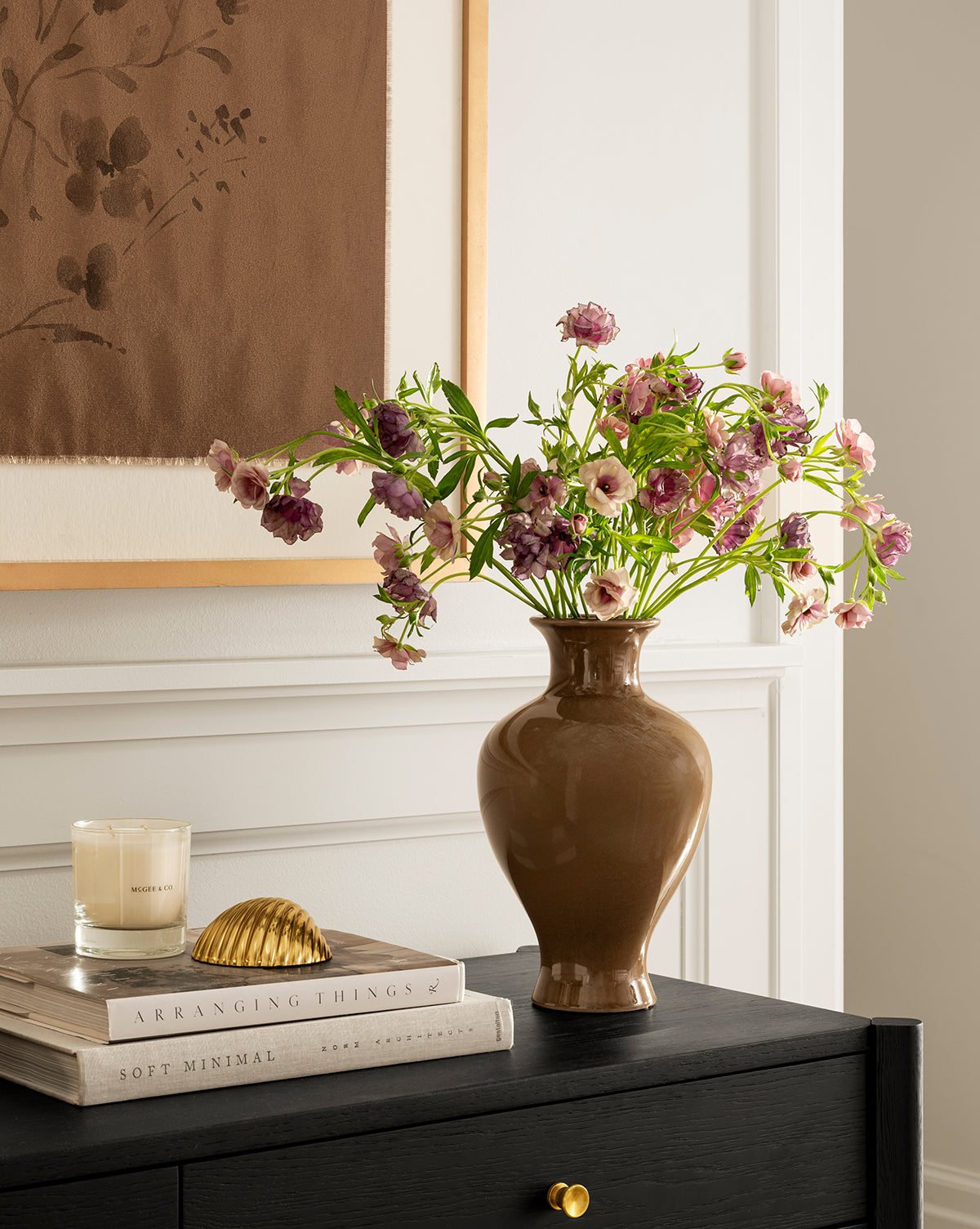 Natalia Vase - Modern Ceramic Flower Vase for Home Decor, Wedding Centerpiece & Gift - Elegant Tabletop Decor for Living Room, Dining Table & Office