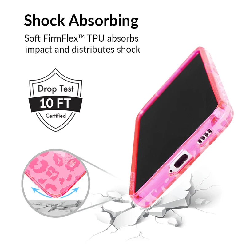 Samsung Phone Case - Candy Pink Leopard Print Protective Cover for Galaxy S21/S20/Note 20 - Stylish & Durable Slim Fit Case for Women & Girls (Perfect for Everyday Use, School, Work & Travel)