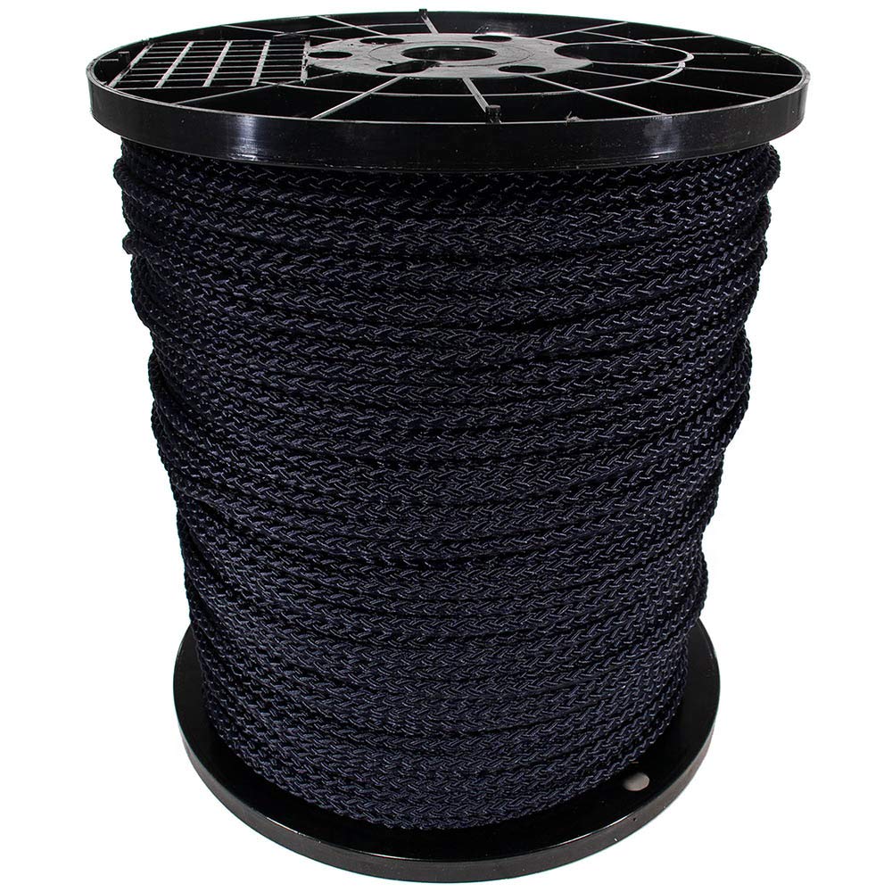 Premium Diamond Braid Nylon Rope - Heavy Duty All-Purpose Utility Rope for Outdoor, Marine & Industrial Use - Shock Absorbent, Durable & Weather Resistant - Perfect for Camping, Boating, Towing & Construction