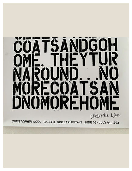 Christopher Wool & Felix Gonzalez-Torres Untitled Art Print - Modern Abstract Wall Decor for Home, Office & Gallery Display