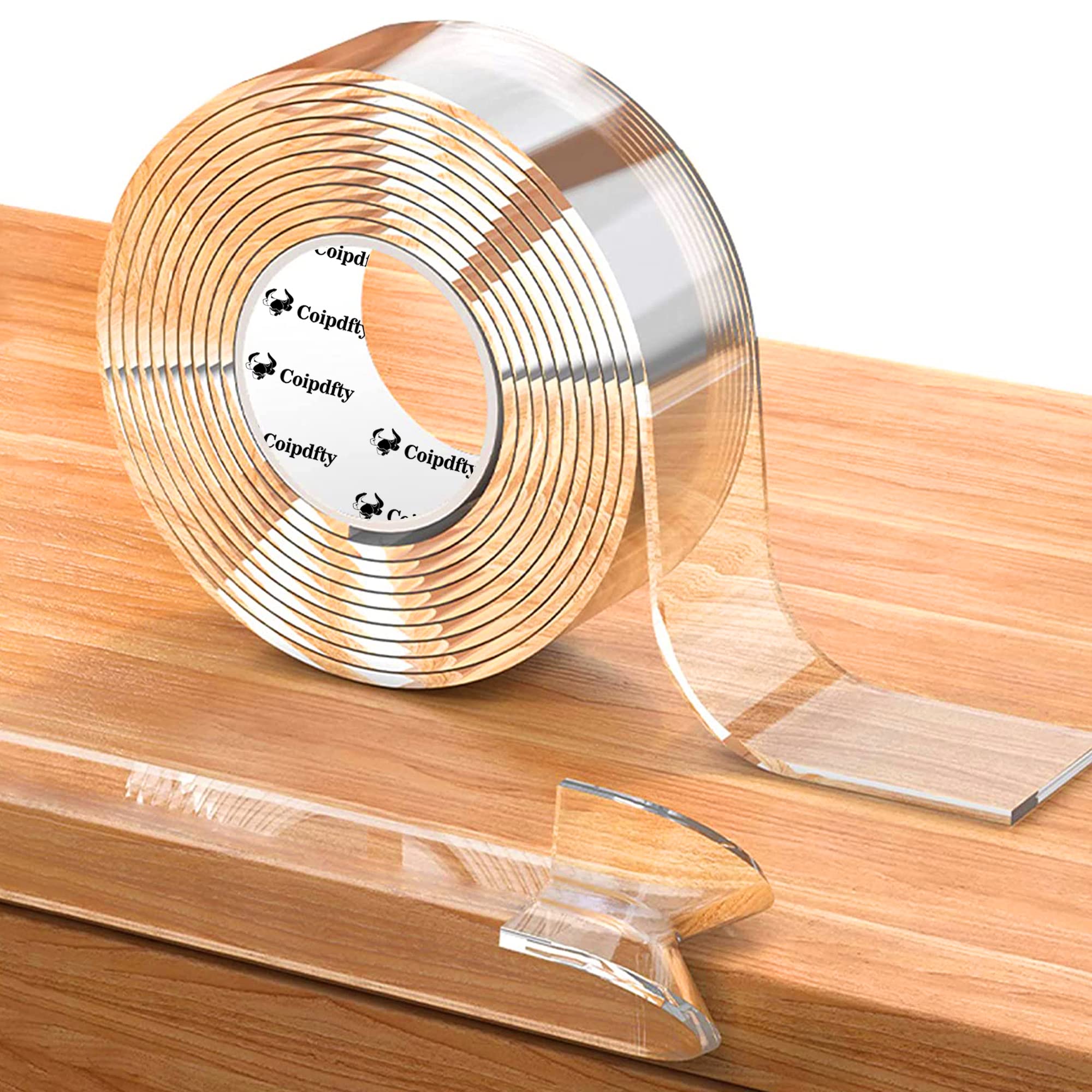 Strong Double Sided Tape for Walls - Removable Heavy Duty Mounting Adhesive for Posters, Photos & Wall Decor - Perfect for Home, Office & Dorm Room Organization