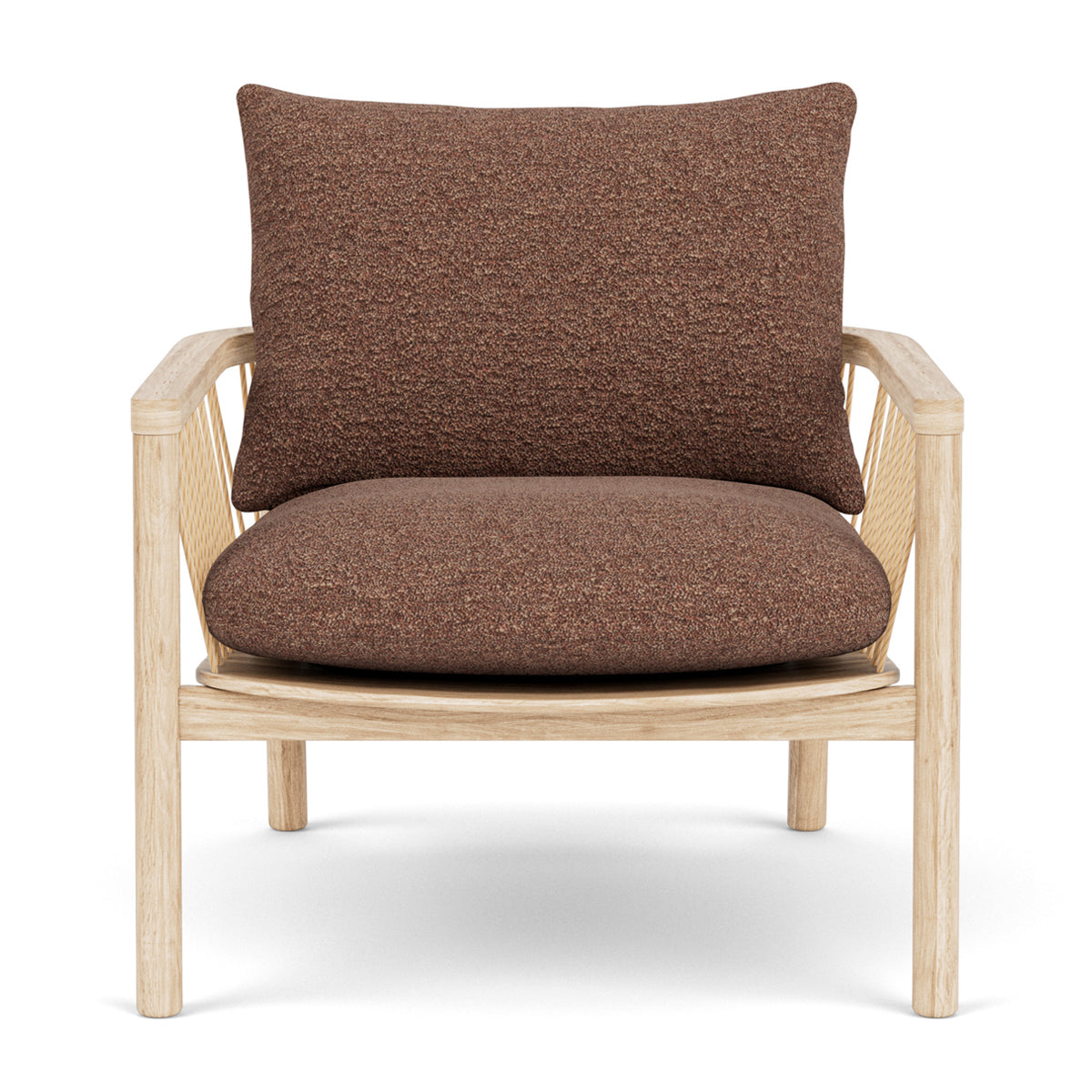 Enzo Boucle Armchair - Modern Velvet Upholstered Accent Chair for Living Room, Bedroom & Office - Stylish Comfortable Seating for Home Decor