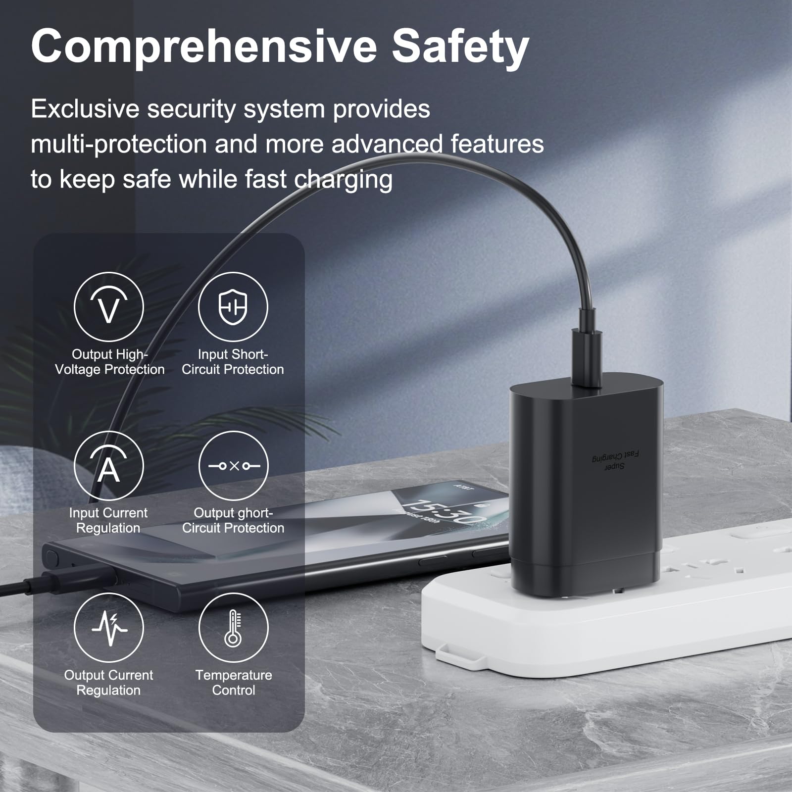 Samsung 25W USB-C Super Fast Charging Power Adapter, PD Charger Block for Samsung Galaxy S25 Ultra/S25/S25+/S24 Ultra/S24/S24+/S23 Ultra/S23/S23+/S22/S22 Ultra/S22+/Note 20/S20/S21/S10, Tab S8 (2 Pack) - Fast Charging for Home, Office & Travel