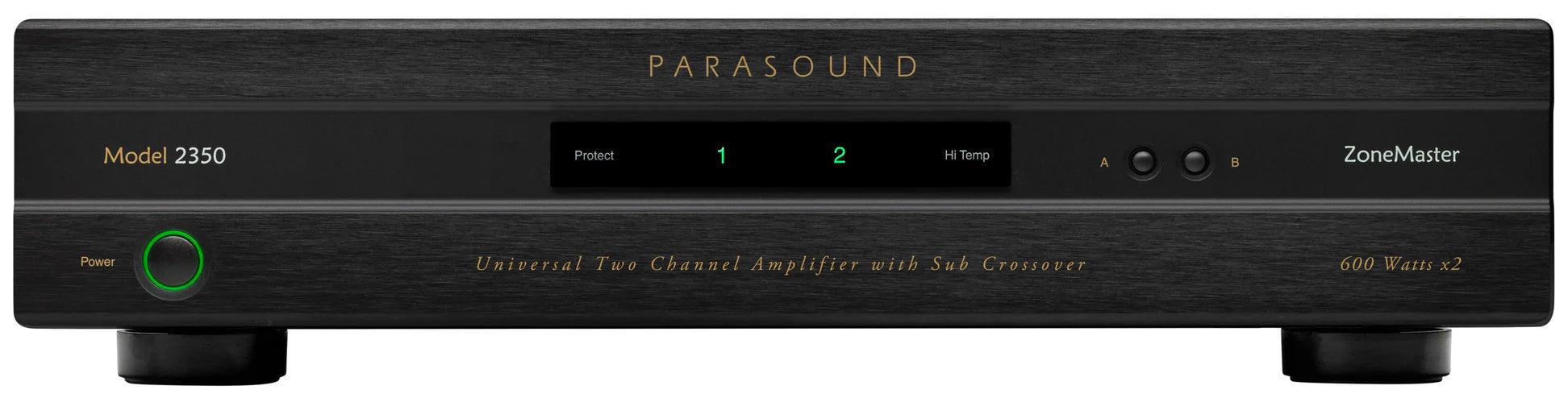 Parasound ZM2350 High-Performance Stereo Power Amplifier - 2 x 350W for Home Audio & Professional Studio Use