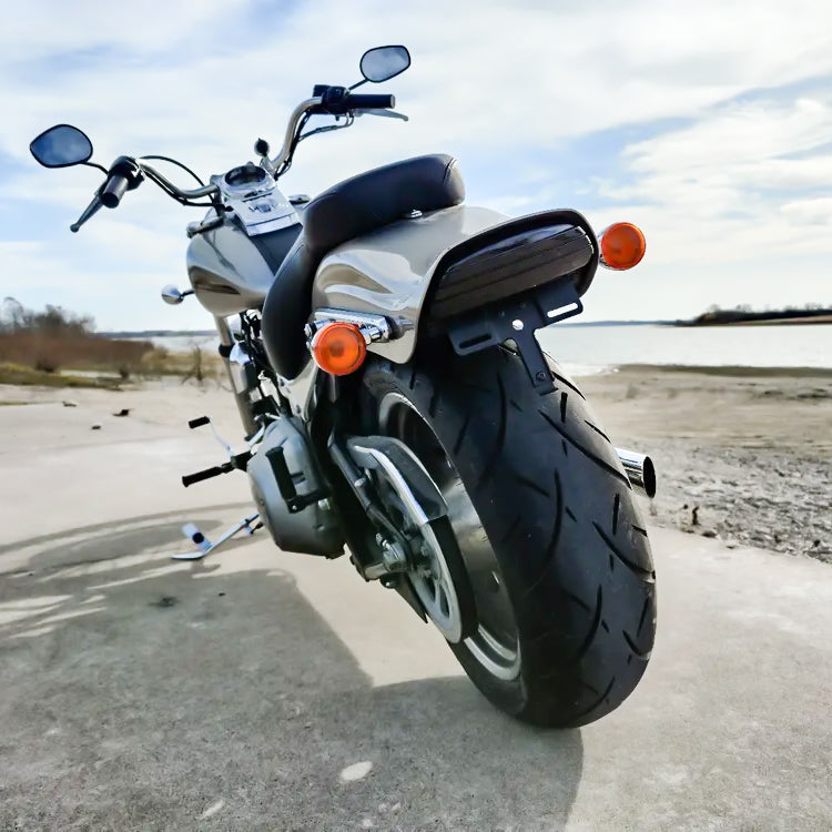 Eagle Lights Bobtail Tri Bar LED Tail Light with Turn Signals for Harley Davidson Softail FXST FXSTB FXSTC FXSTS FLSTSB (2006-Current) - Enhanced Visibility & Safety for Night Riding & Custom Motorcycle Builds