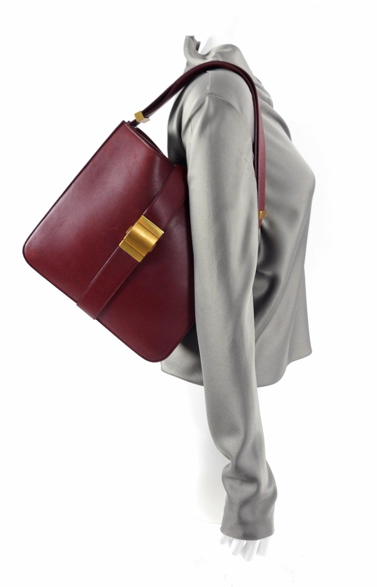 Bottega Veneta Burgundy Marie Satchel Bag - Luxury Leather Handbag for Women, Perfect for Work, Travel & Evening Events
