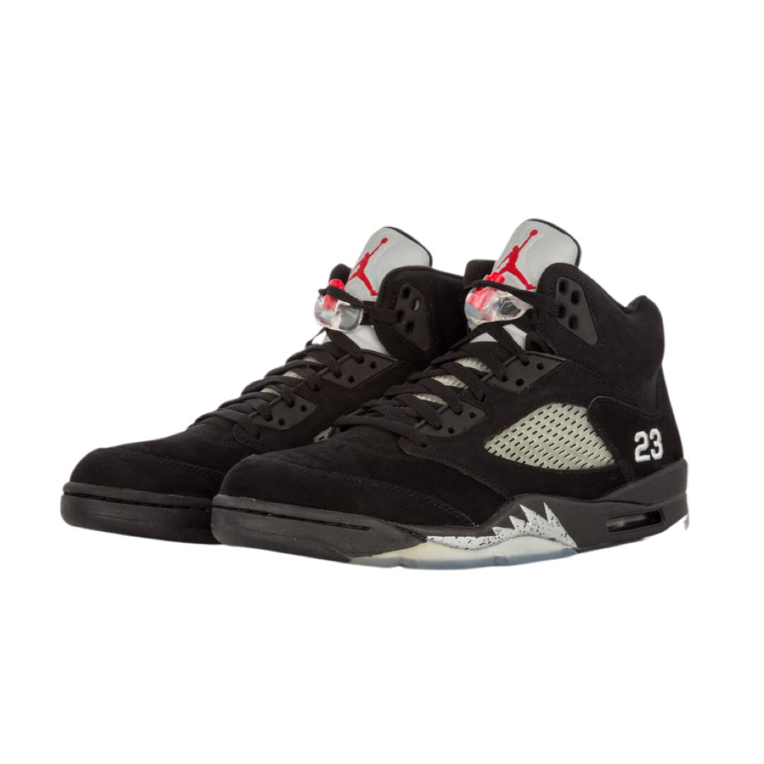 Air Jordan 5 Retro 2006 Black Metallic Fire Red Men's Basketball Shoes - Classic Sneakers for Streetwear & Sports Fashion