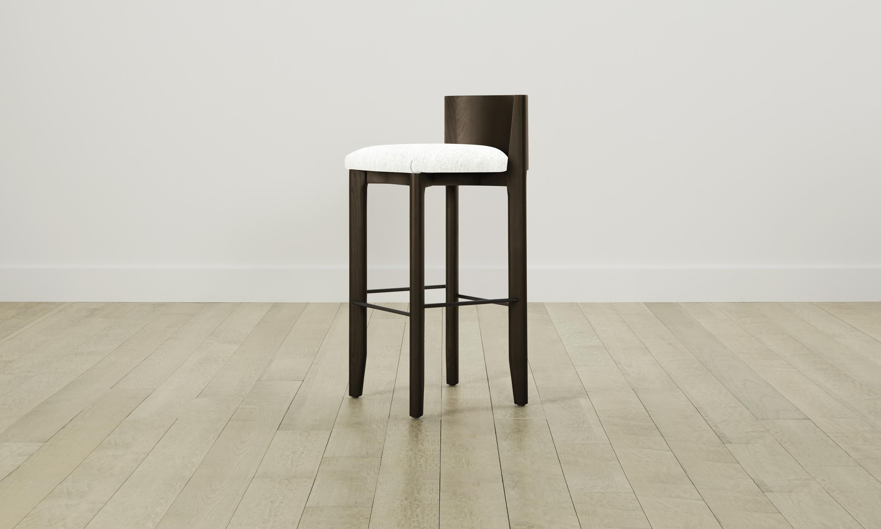 Premium Delancey Bar & Counter Stool with Performance Tweed Upholstery - Modern Kitchen Island & Home Bar Seating for Comfortable Dining & Entertaining