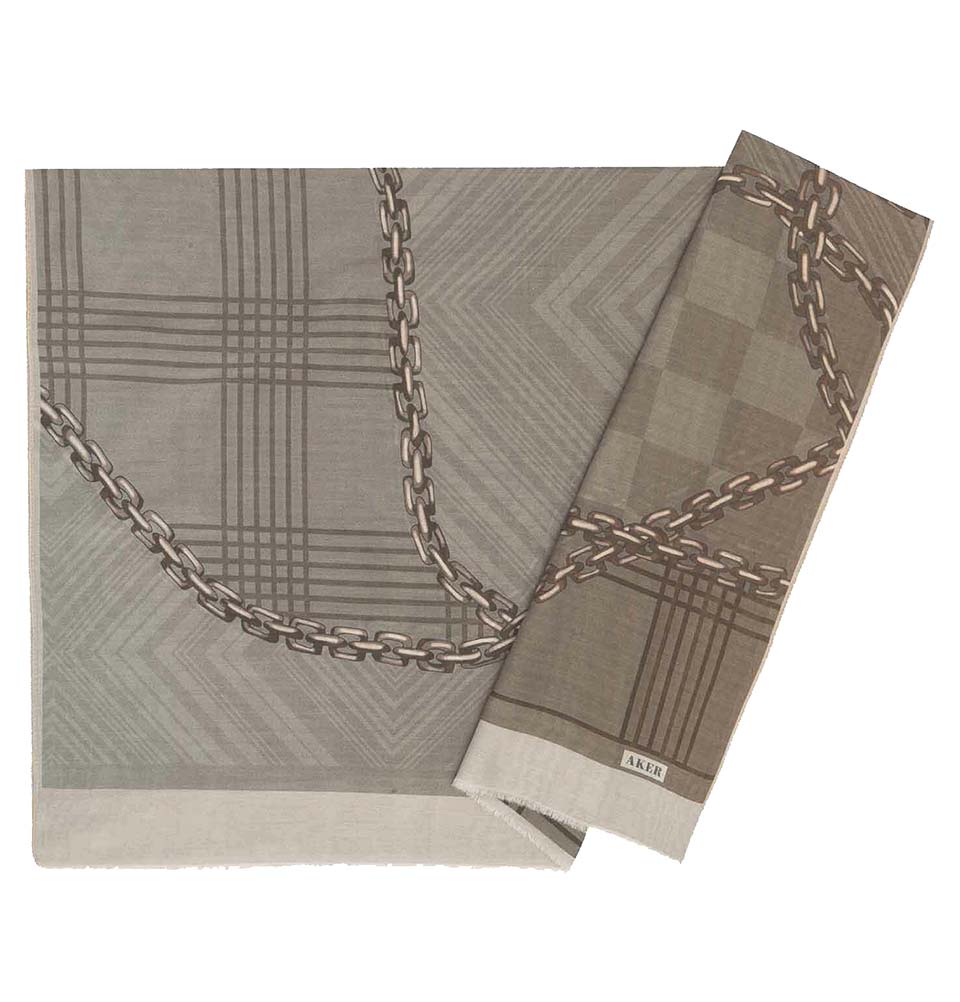 Aker Silk Cotton Patterned Hijab Shawl #8117 471 - Elegant Muslim Headscarf for Women, Soft & Breathable - Perfect for Daily Wear, Prayer, and Special Occasions